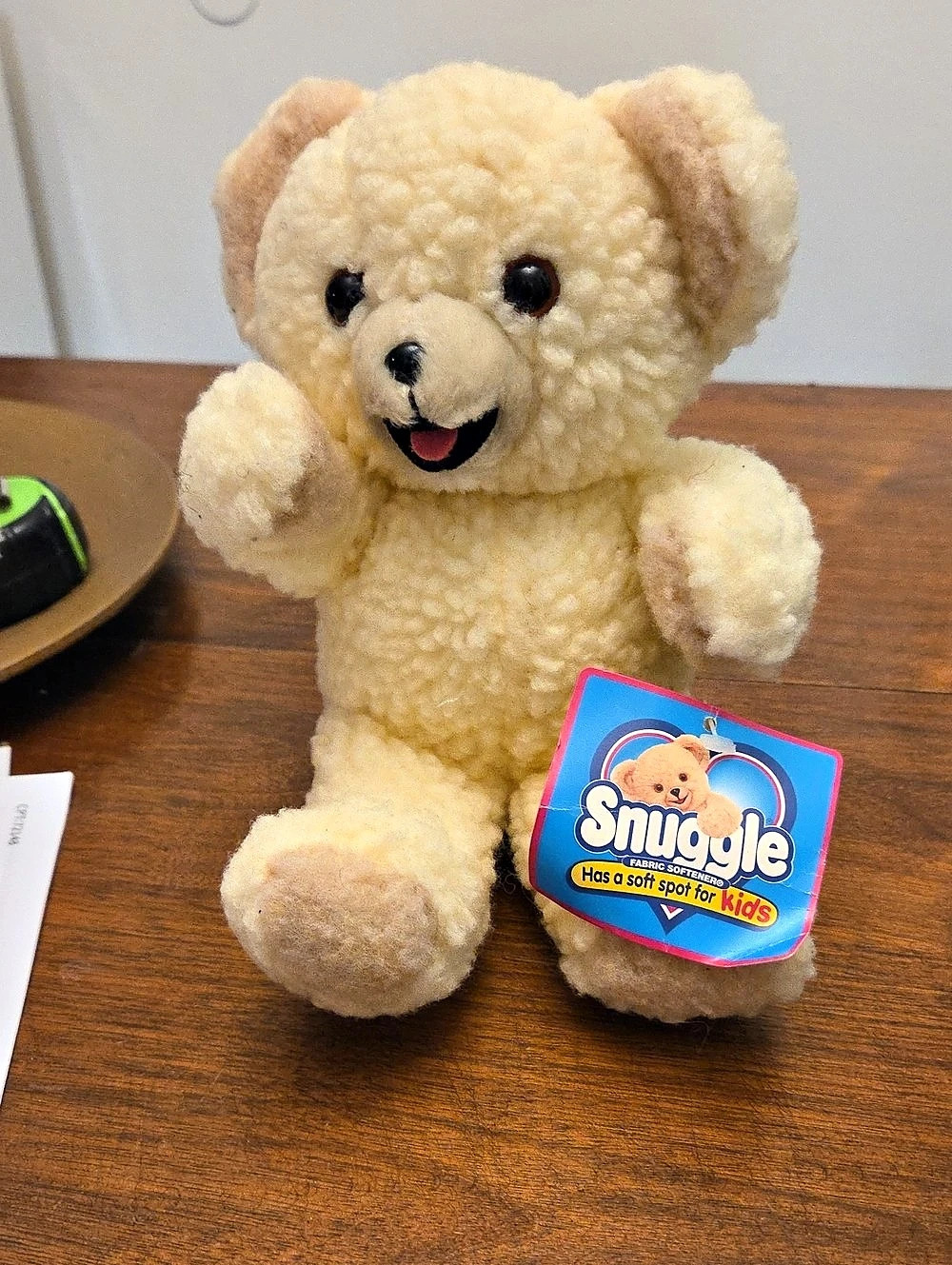 Snuggle Fabric Softener Advertising Bear Plush Yellow & Pink